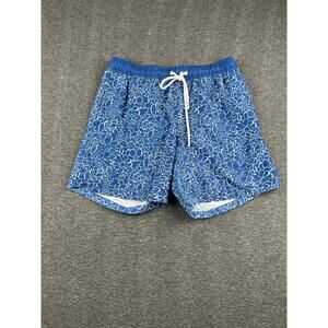 Amazon Essentials Men's Blue Floral Swim Trunks‎ Size Medium